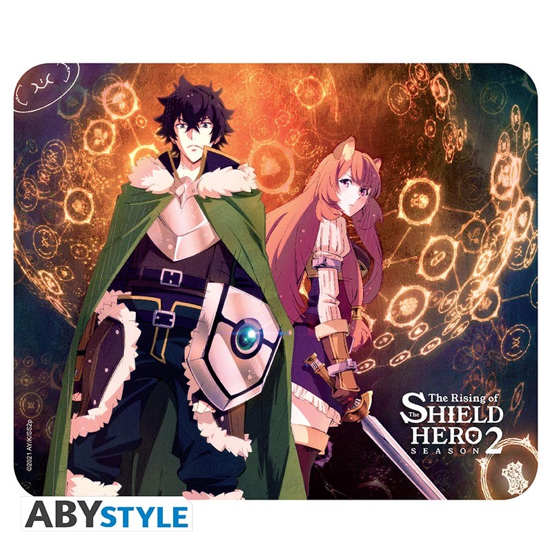 the-rising-of-the-shield-hero-flexible-mousepad-naofumi-raphtalia Shield Hero podloga za miš