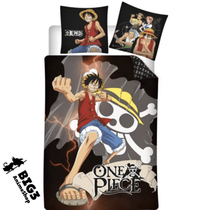 One Piece Dangerous Skull Bed linen 140×200 cm, 63x63 cm Microfibre