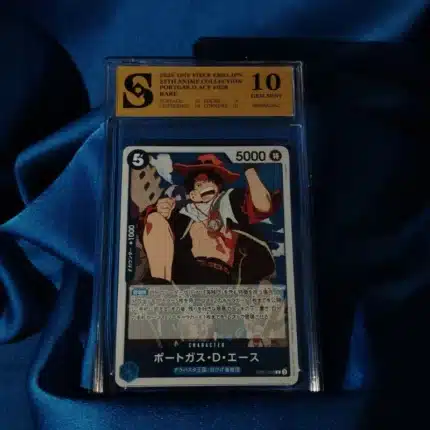 One Piece Ace kolekcionarska ocjenjena karta