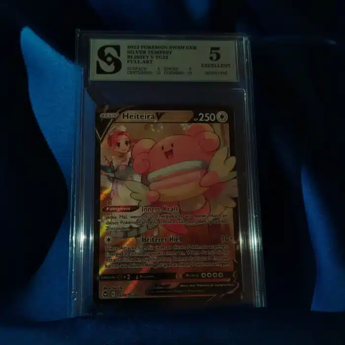 Pokemon Heiteira V kolekcionarska ocjenjena karta