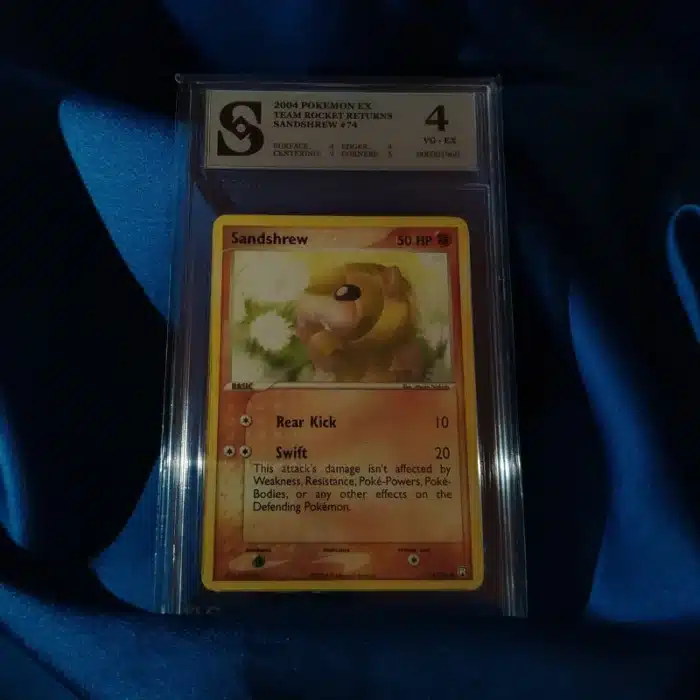 Pokemon Sandshrew kolekcionarska ocjenjena karta