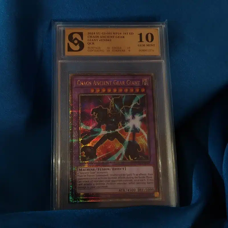 Yu Gi Oh Chaos Ancient Gear Giant kolekcionarska ocijenjena karta Yu Gi Oh Chaos Ancient Gear Giant kolekcionarska ocijenjena karta